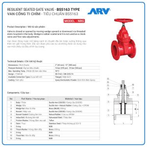 Cấu tạo Van Cổng Ty Chìm ARV -1
