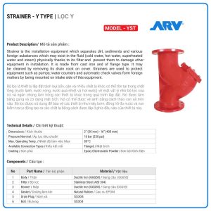 Cấu tạo Y Lọc ARV